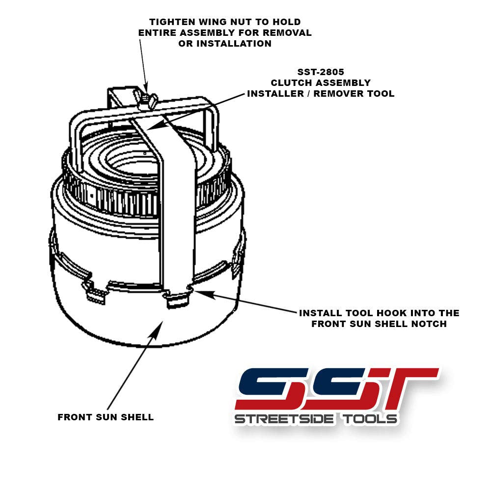 SST-2805 - Clutch Drum Shell Assembly Remover/Installer Transmission Tool [E4OD]